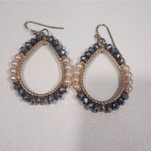 Elegant Gold and Silver Hoop Earrings